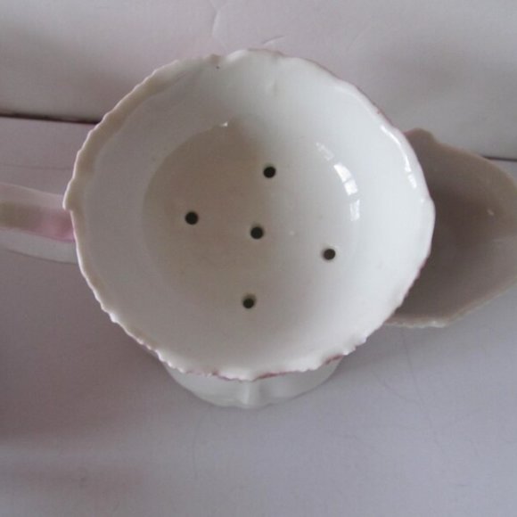 Antique Shaving Scuttle Floral Roses shaving Mug Pink Roses Floral Shaving Mugs - Picture 5 of 9